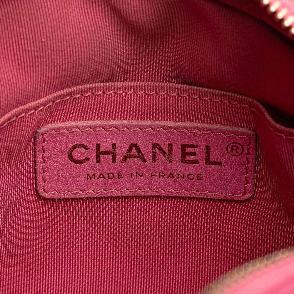 Pink Leather Chanel Crossbody Bag