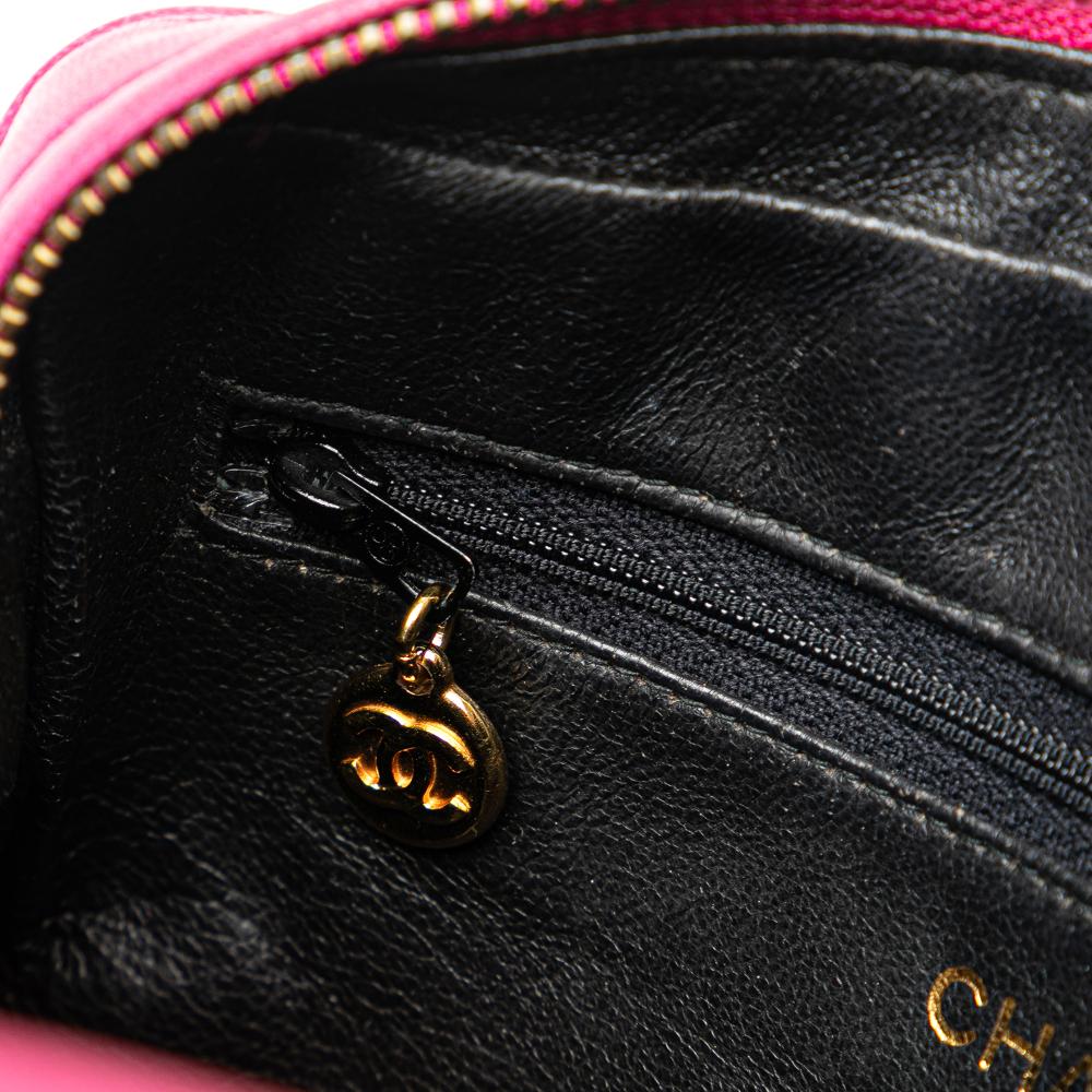 Pink Leather Chanel Crossbody Bag