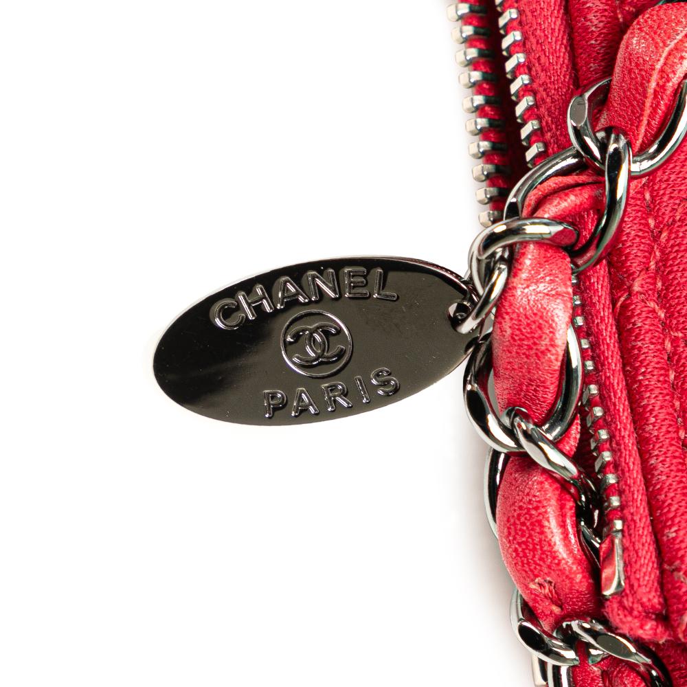 Red Cotton Chanel Crossbody Bag