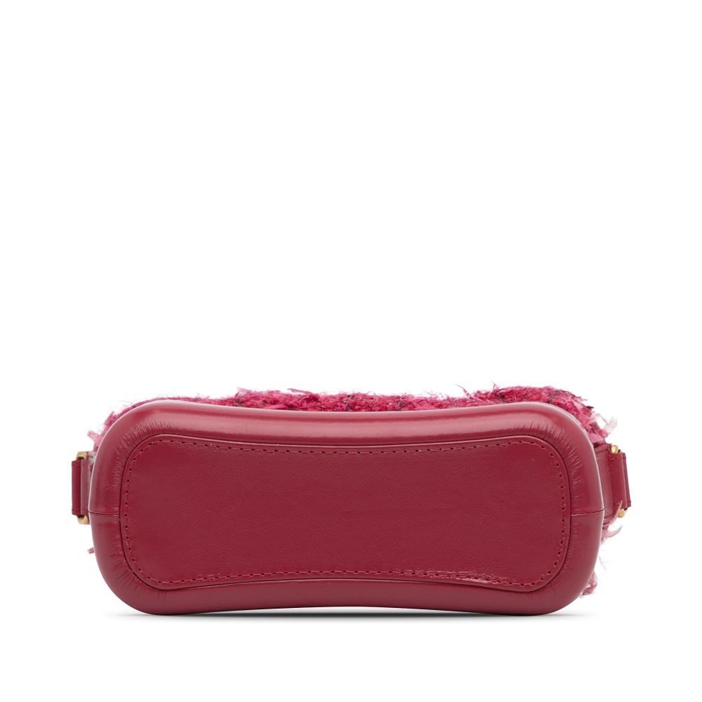 Red Fabric Chanel Crossbody Bag