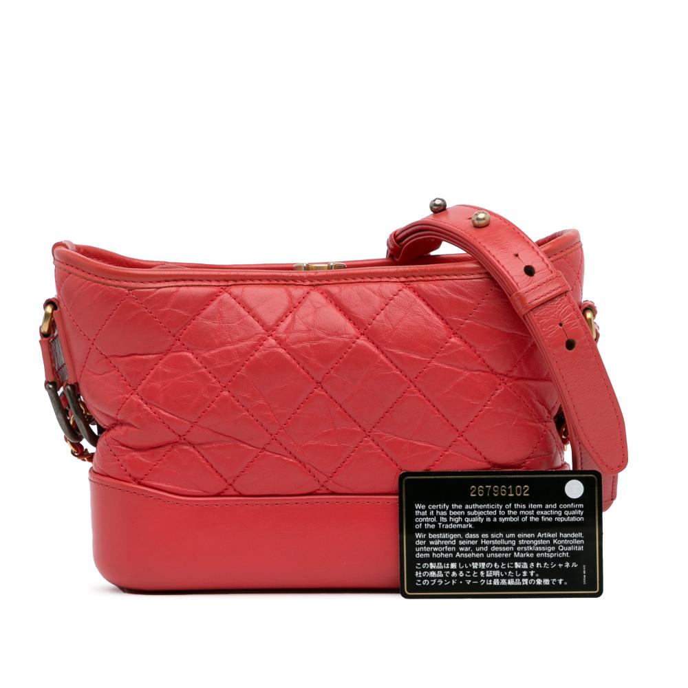 Red Leather Chanel Crossbody Bag