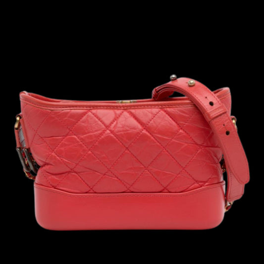 Red Leather Chanel Crossbody Bag