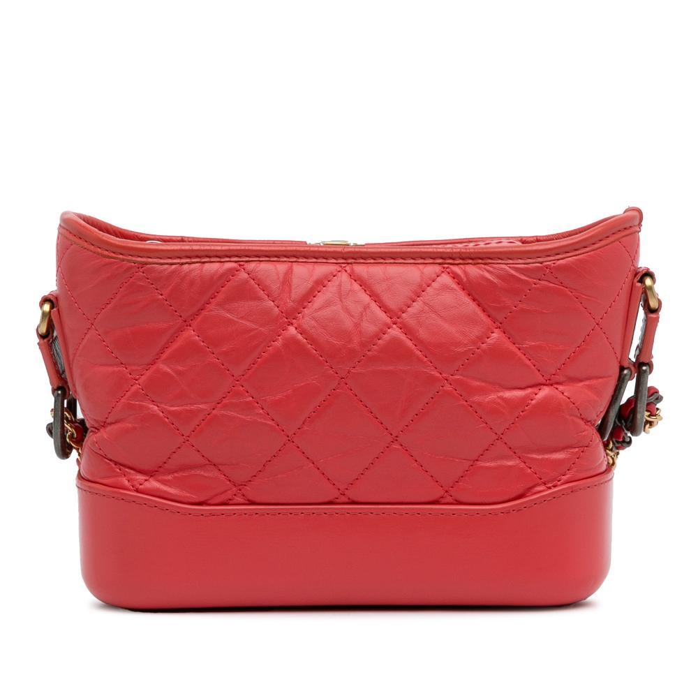 Red Leather Chanel Crossbody Bag