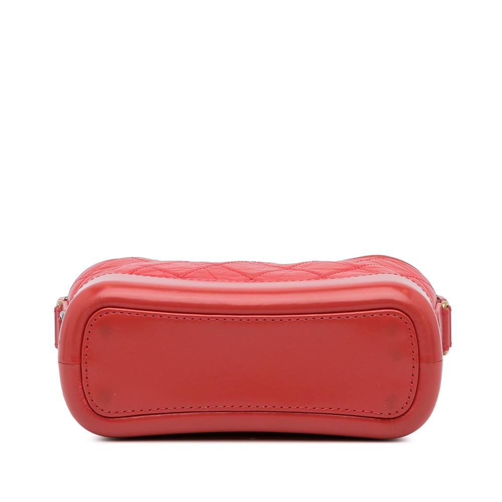 Red Leather Chanel Crossbody Bag