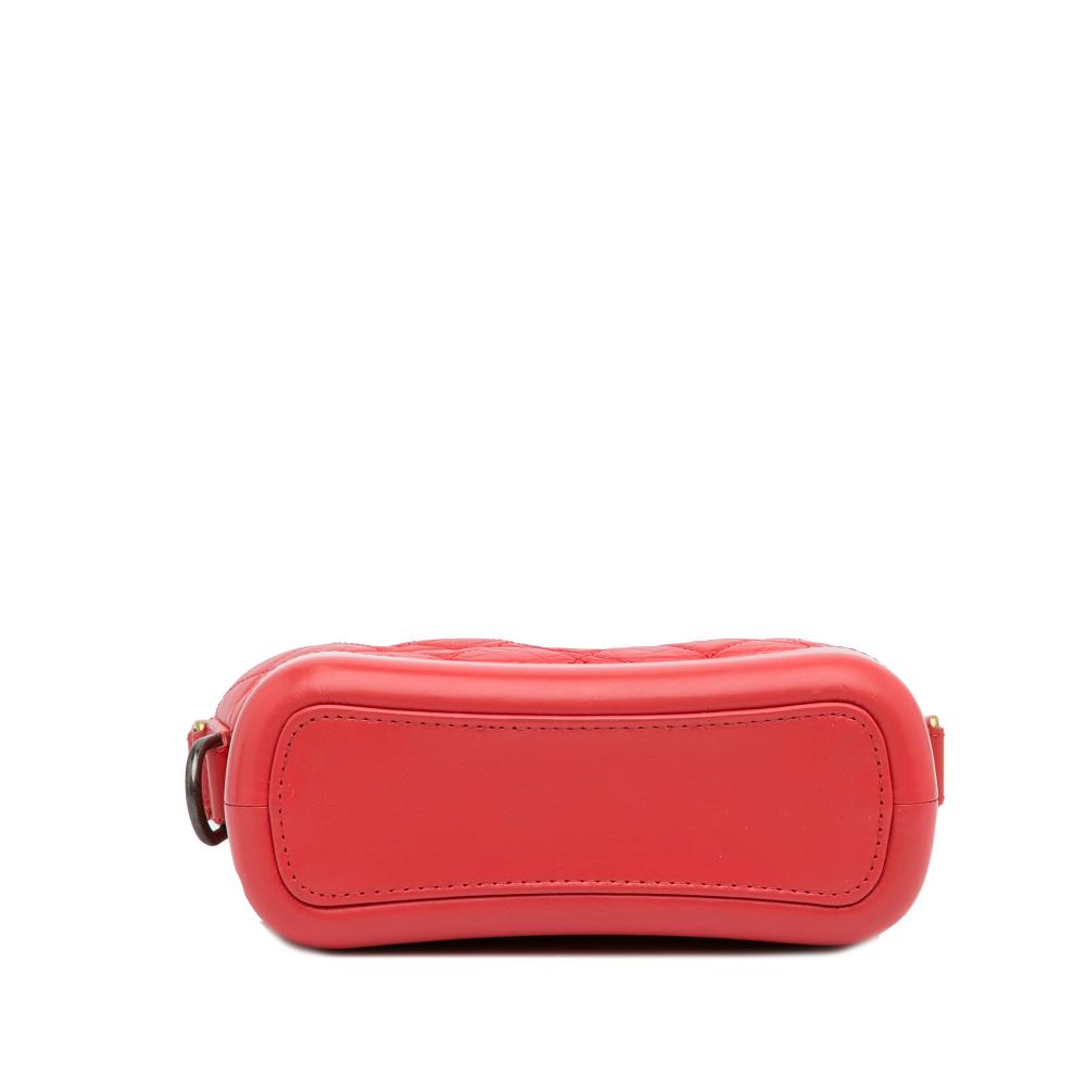 Red Leather Chanel Crossbody Bag