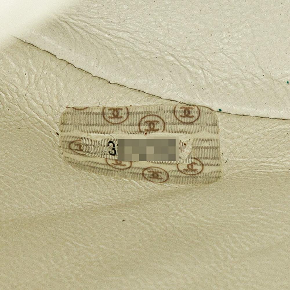 White Leather Chanel Backpack