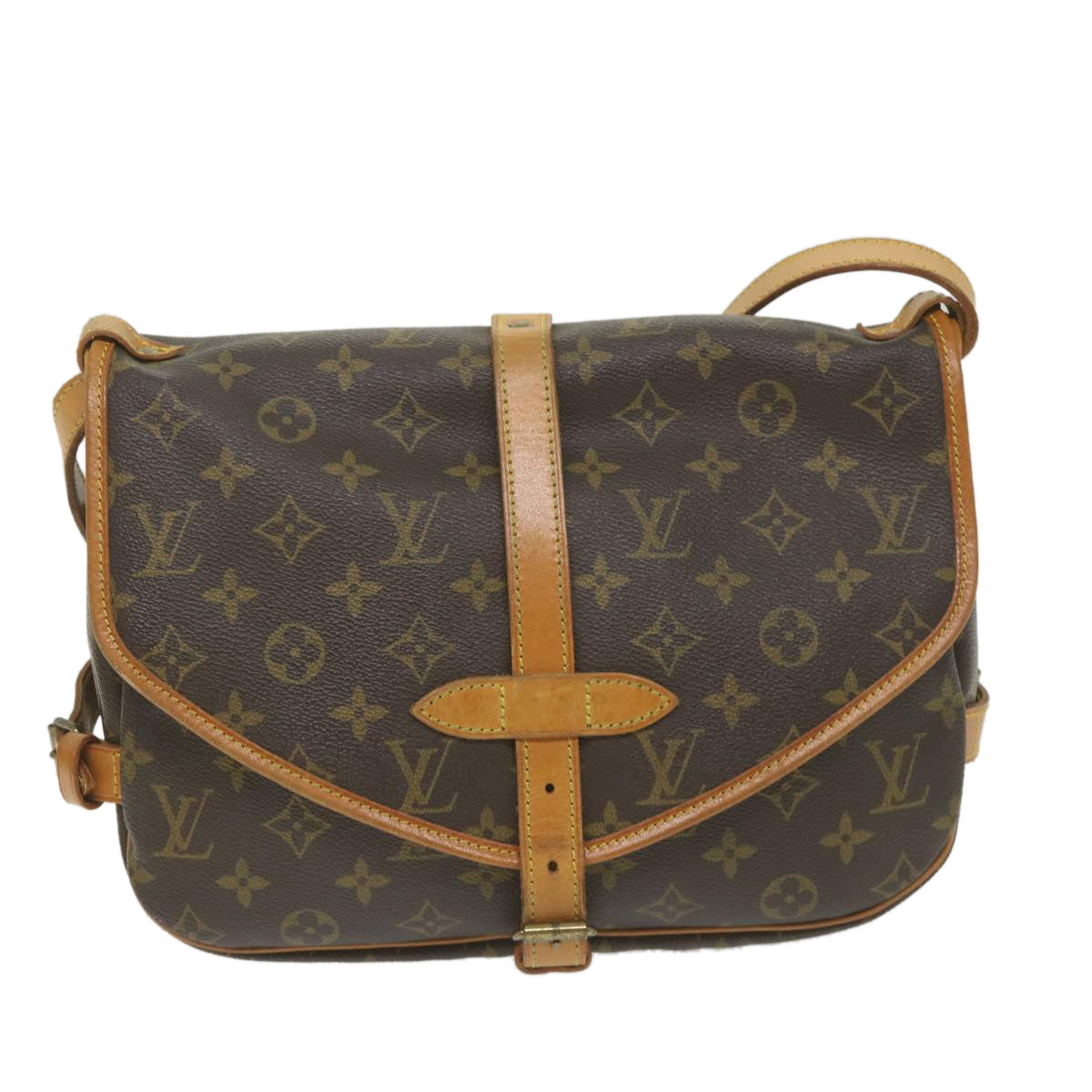 Louis Vuitton Saumur 30  Canvas Shoulder Bag ()