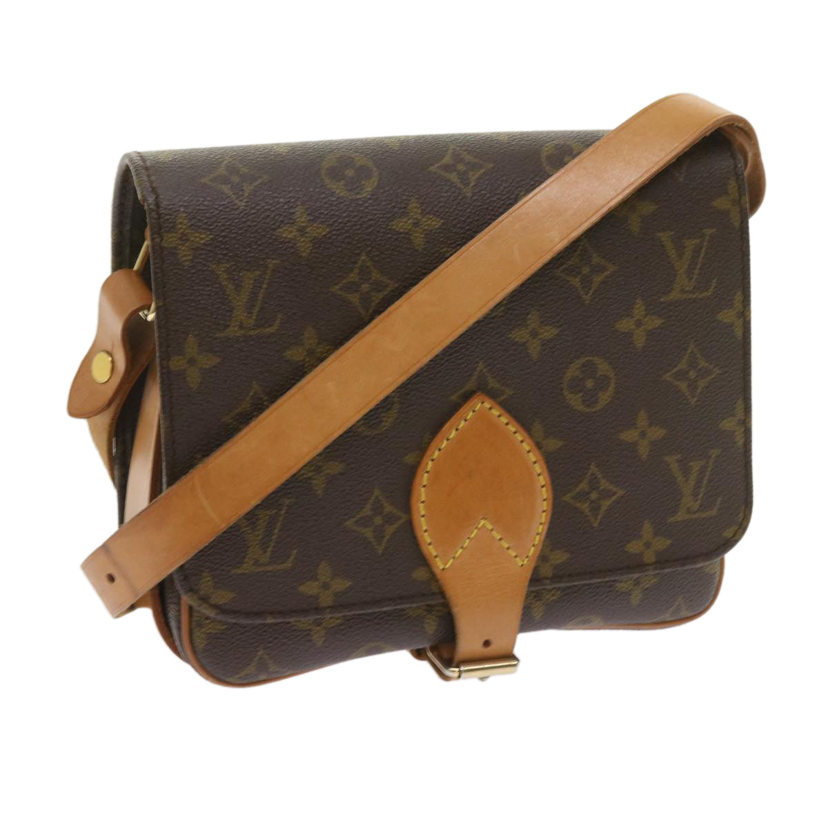 Louis Vuitton Cartouchière  Canvas Shoulder Bag ()