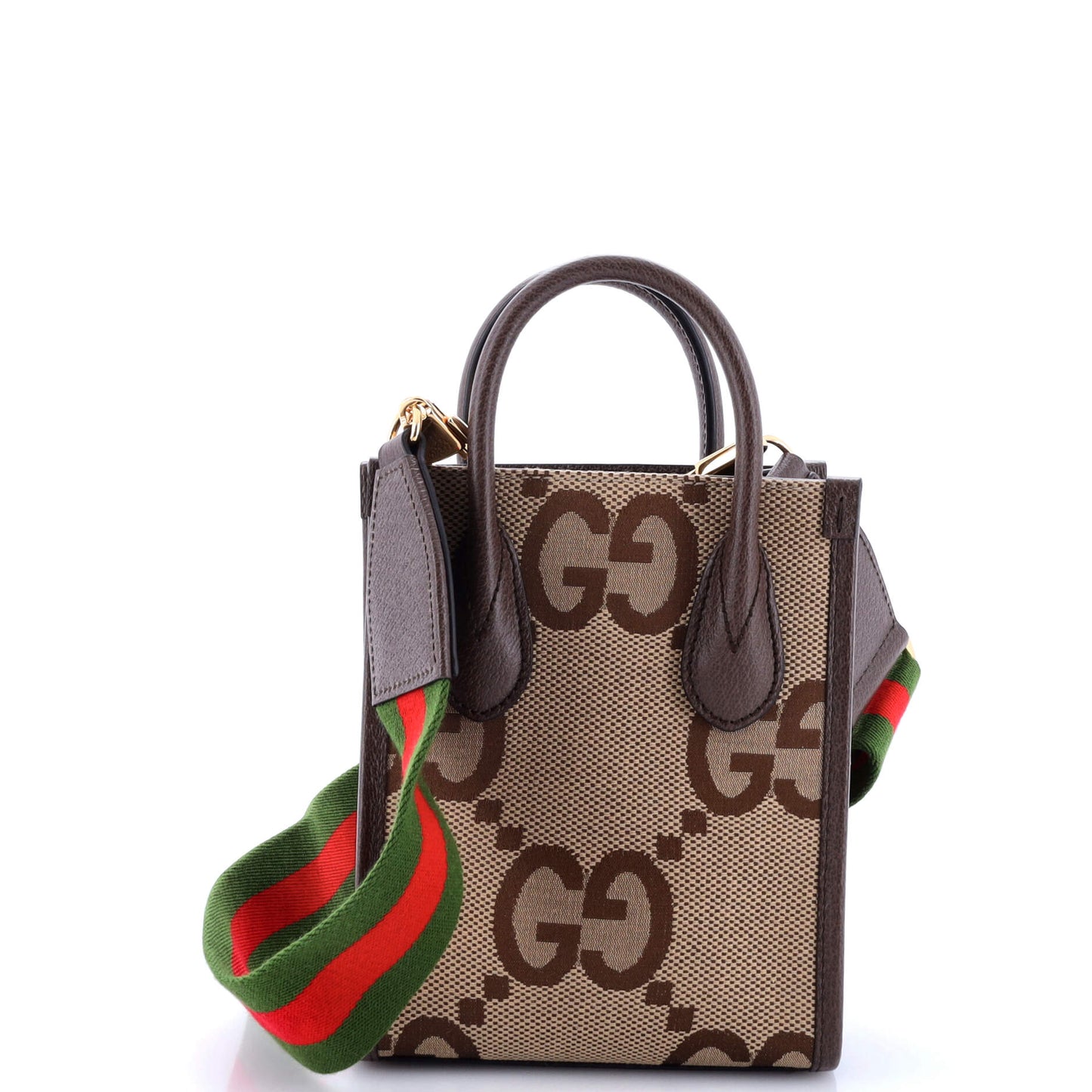 Vertical Tote Jumbo GG Canvas Mini