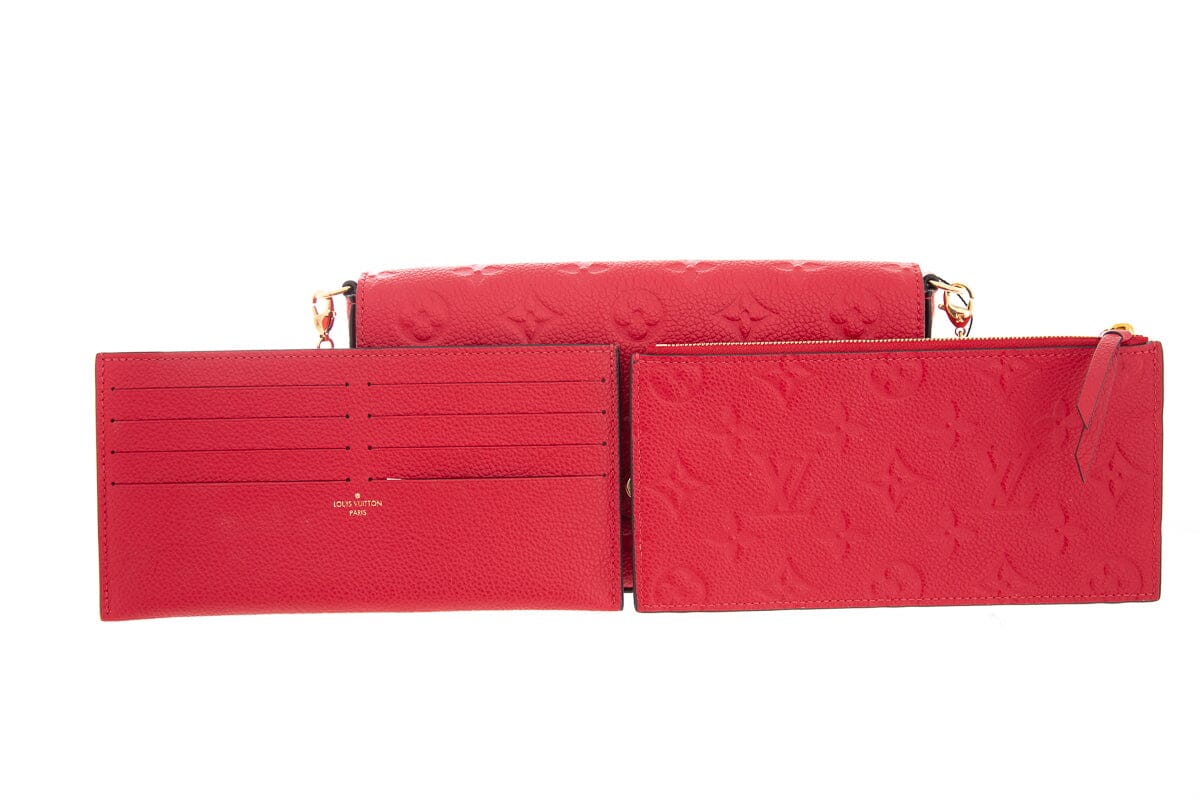 Louis Vuitton Red Empreinte Pochette Crossbody