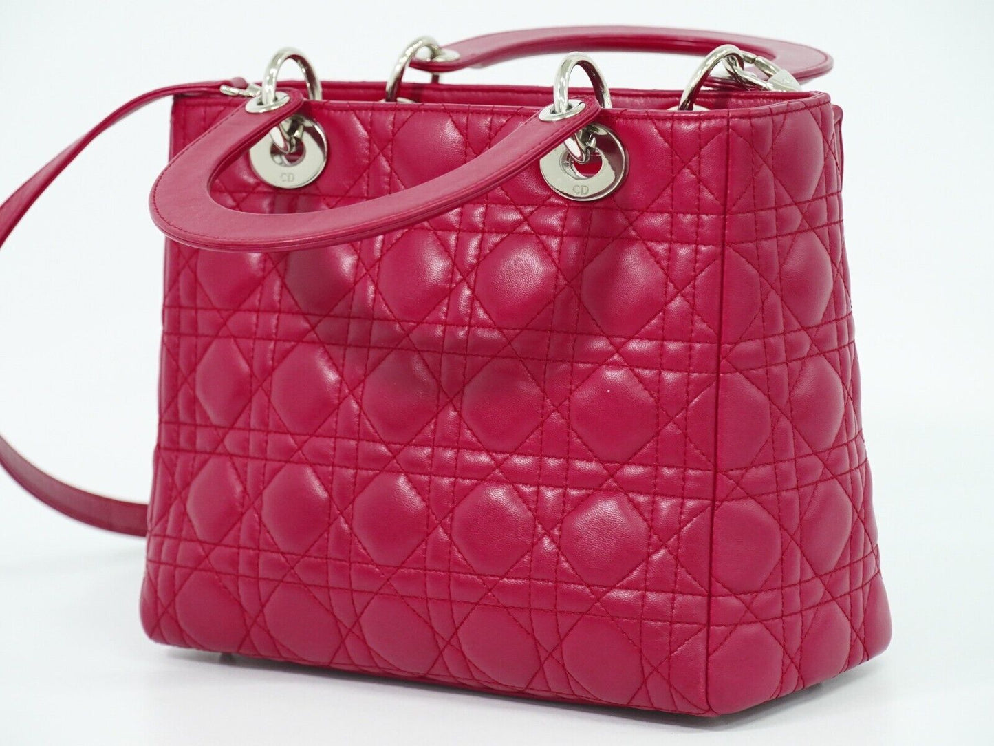 Dior Lady Dior  Leather Shoulder Bag ()