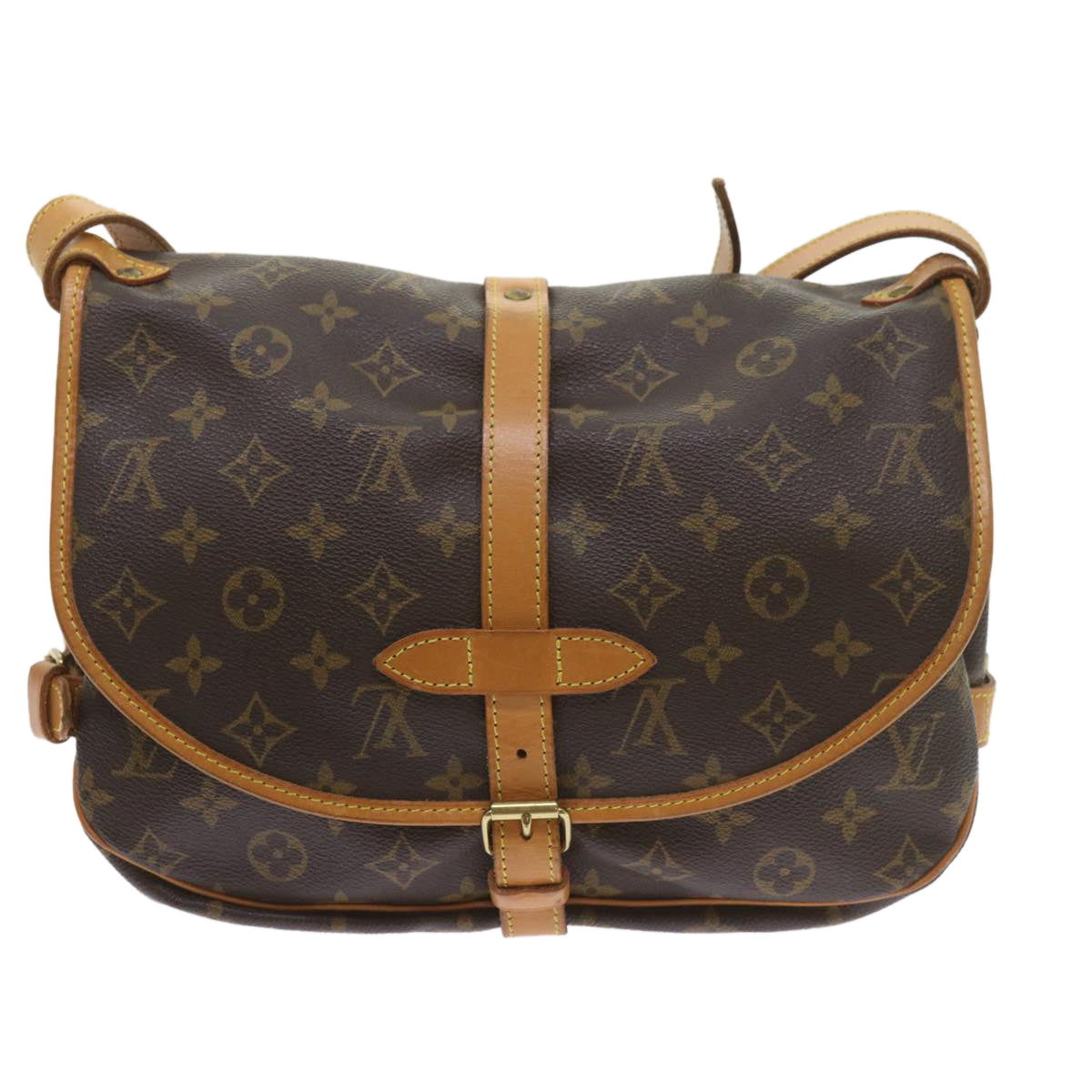 Louis Vuitton Saumur 30  Canvas Shoulder Bag ()