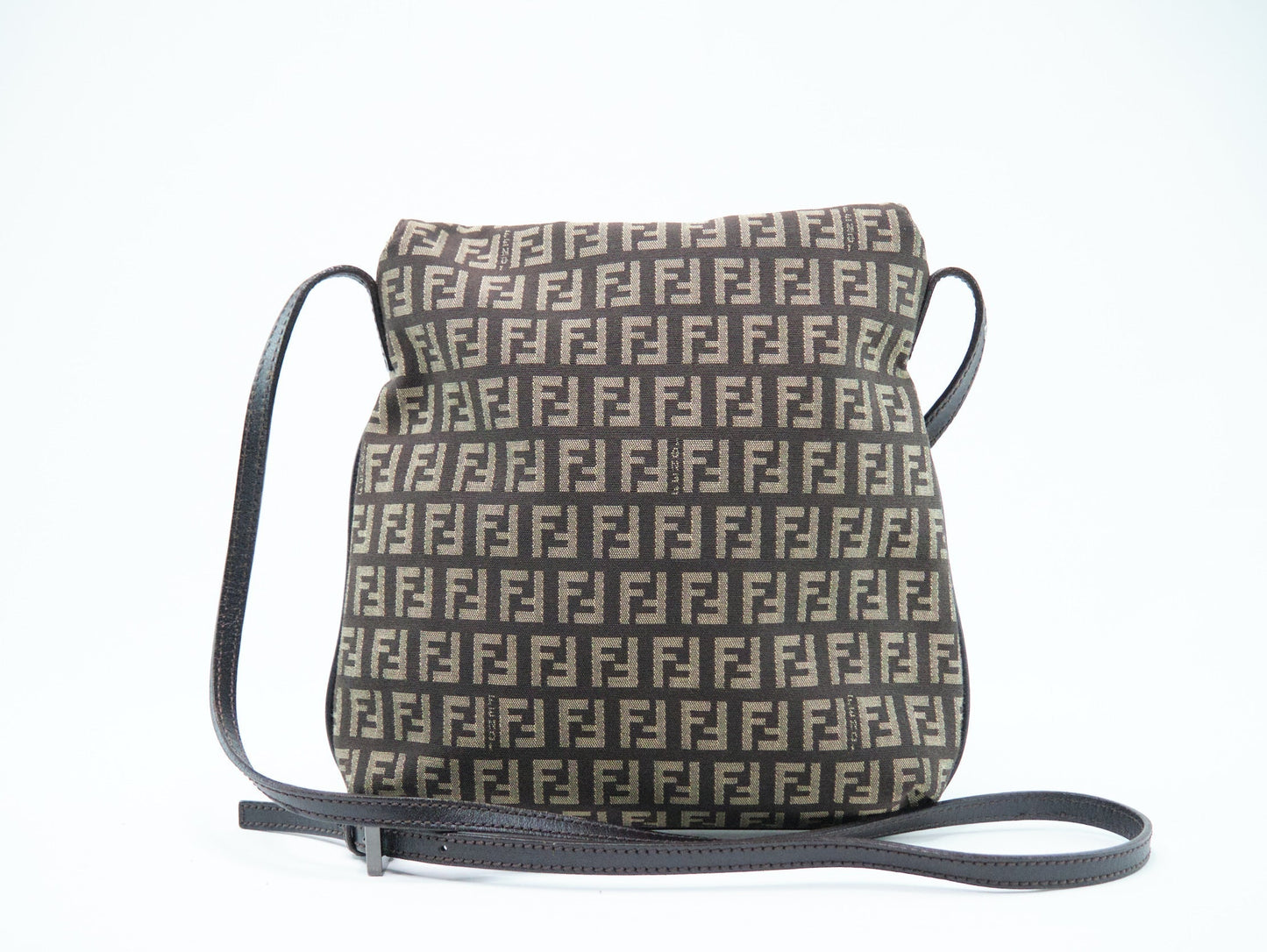 Fendi Zucchino Canvas Crossbody Bag - '10s