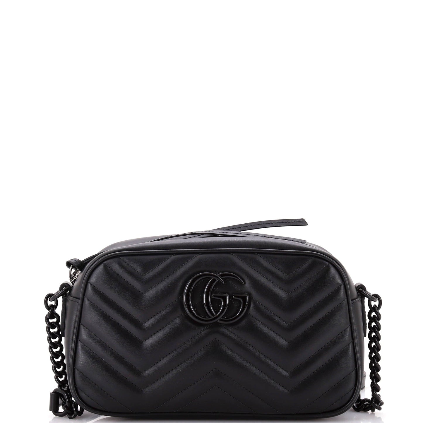 GG Marmont Monochrome Shoulder Bag Matelasse Leather Small