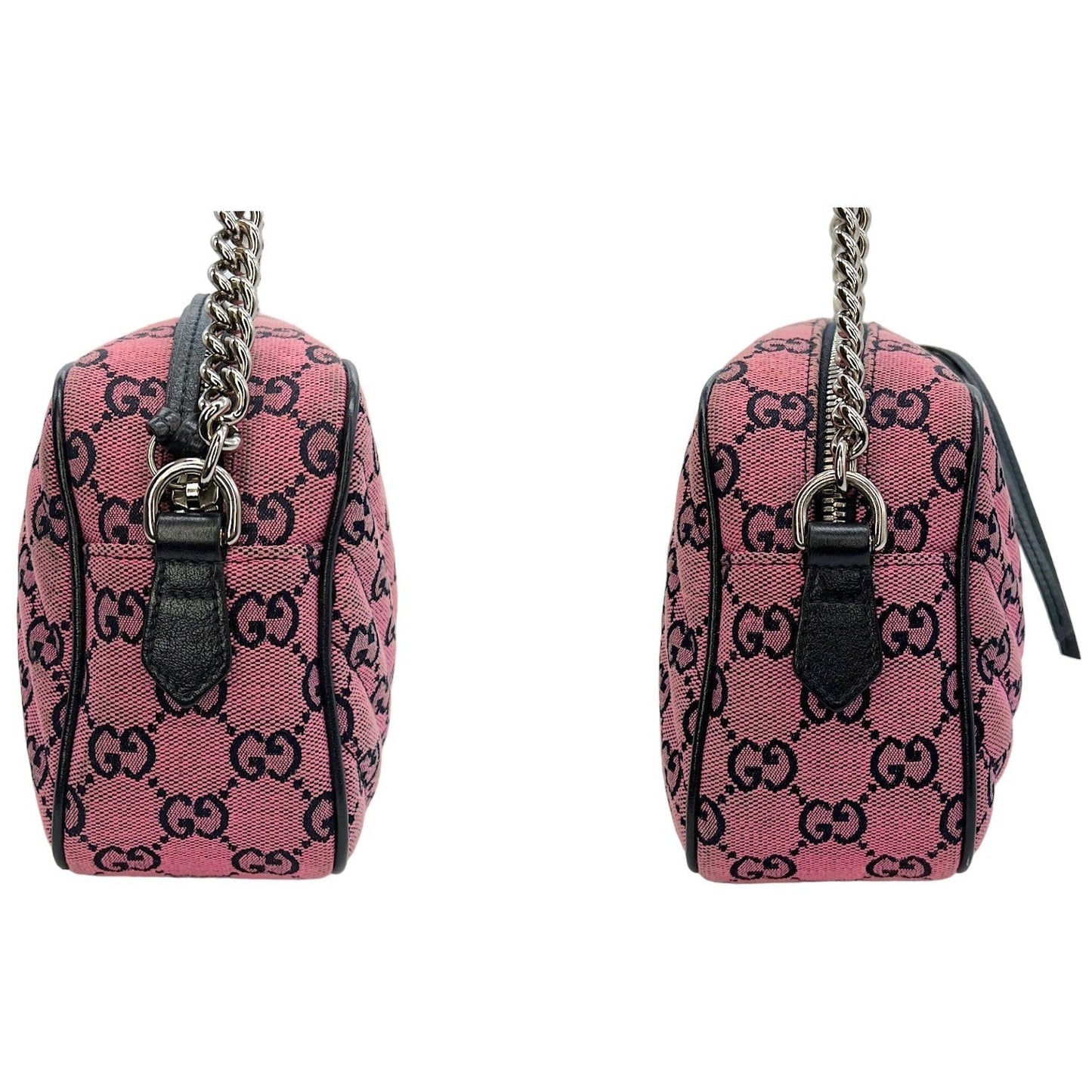 Gucci GG Canvas Small Marmont Matelassé Crossbody Bag