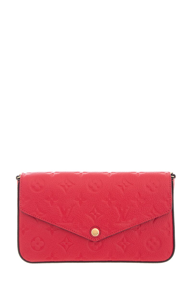 Louis Vuitton Red Empreinte Pochette Crossbody