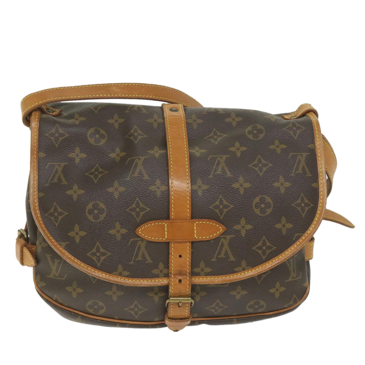 Louis Vuitton Saumur  Canvas Shoulder Bag ()