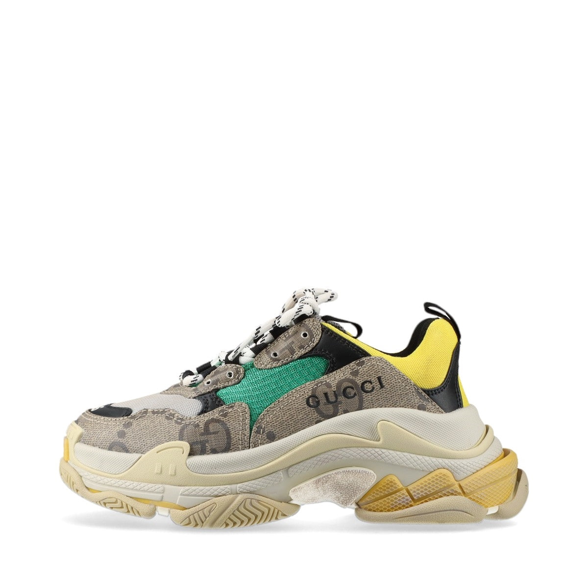 Gucci x Balenciaga Triple S Mesh x Leather Trainers EU36  Multicolor 677193 The Hacker Project GG Supreme Box Bag