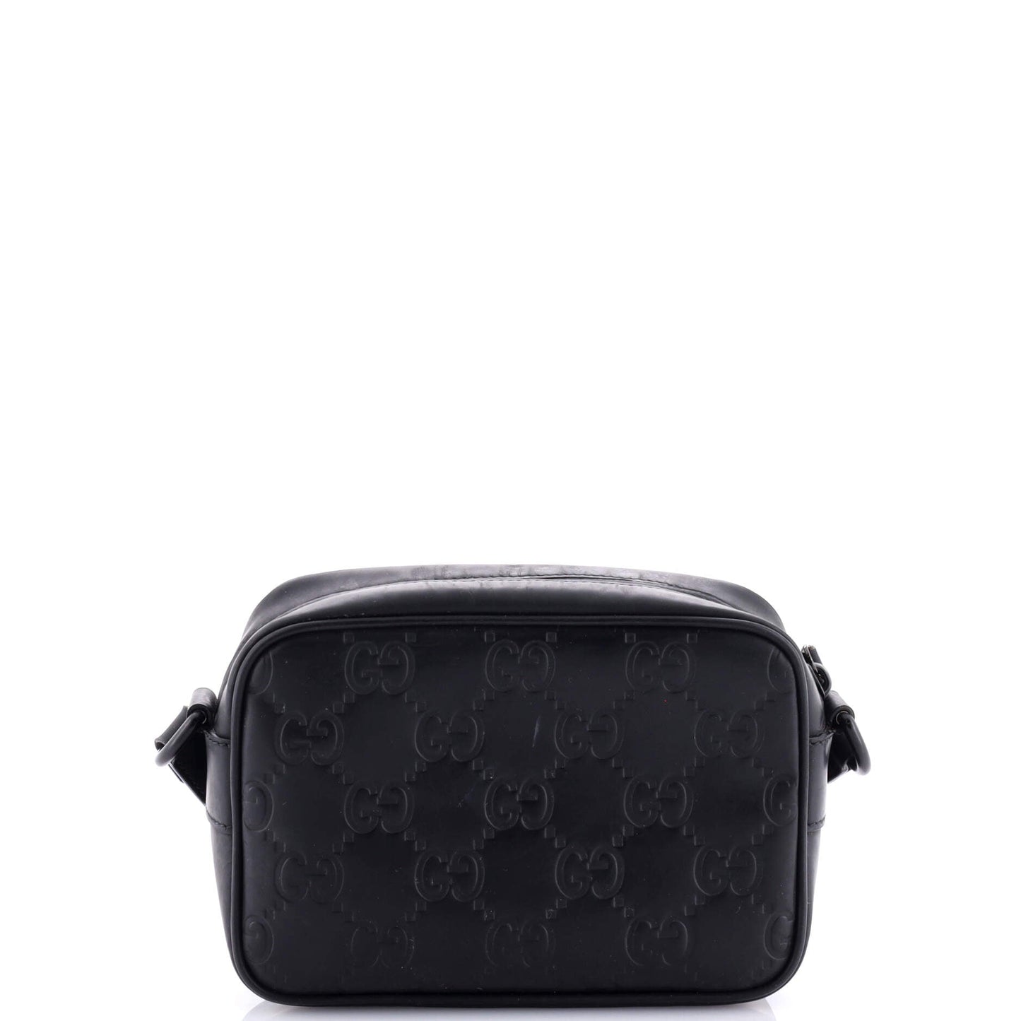 Front Zip Crossbody GG Rubber Effect Leather Mini