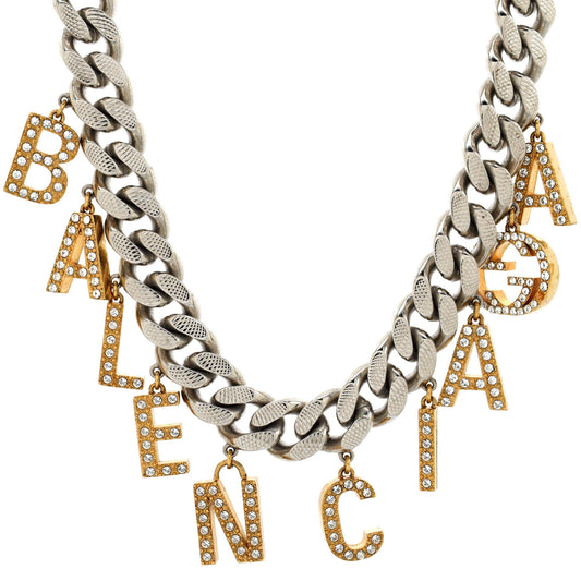 x Balenciaga The Hacker Project Choker Necklace Metal with Crystal