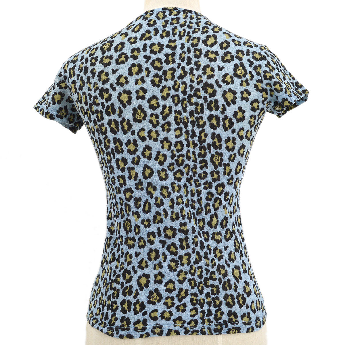 FENDI 80s leopard print round neck T-shirt #40