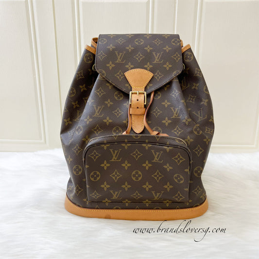 LV Vintage Montsouris Backpack in Monogram Canvas GHW