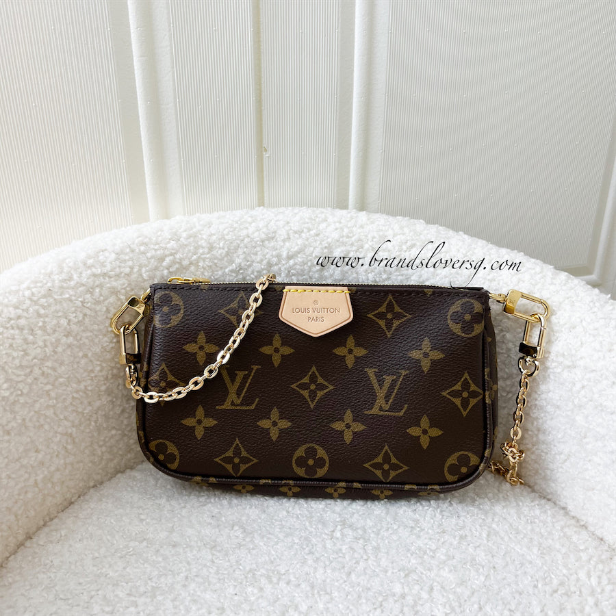 LV Multi Pochette Smaller Pochette in Monogram Canvas GHW