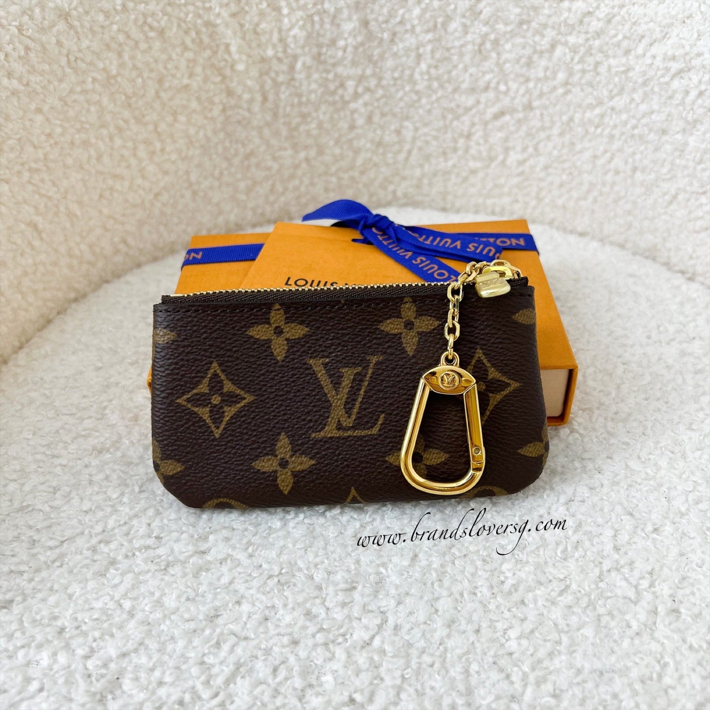 LV Key Cles Pouch in Monogram Canvas GHW
