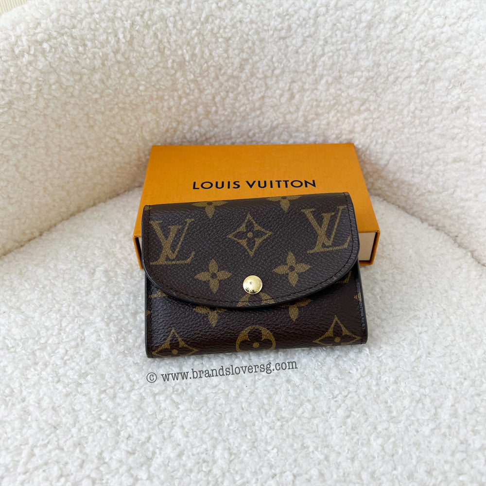 LV Rosalie Coin Purse in Monogram Canvas, Rose Ballerine Interior and GHW