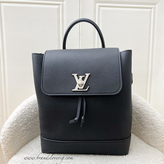 Louis Vuitton LV Lockme Backpack in Black Grained Calfskin and SHW