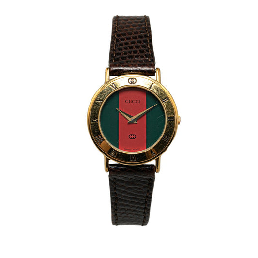 Gucci Sey Line Watch 3000L Quartz Red Gr Dial   Gucci