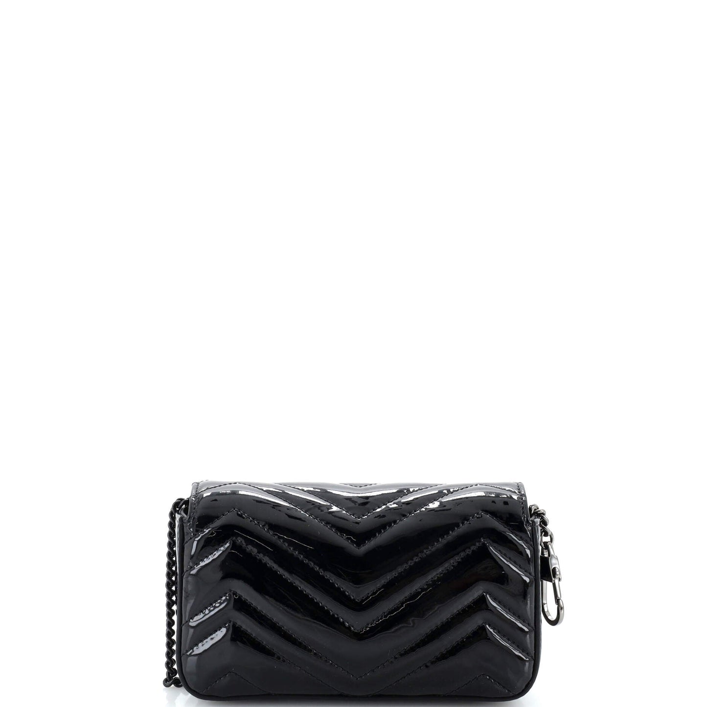 GG Marmont Shoulder Bag Matelasse Patent Super Mini