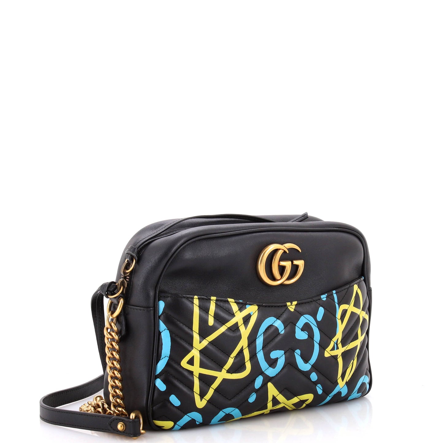 GG Marmont Shoulder Bag GucciGhost Matelasse Leather Medium