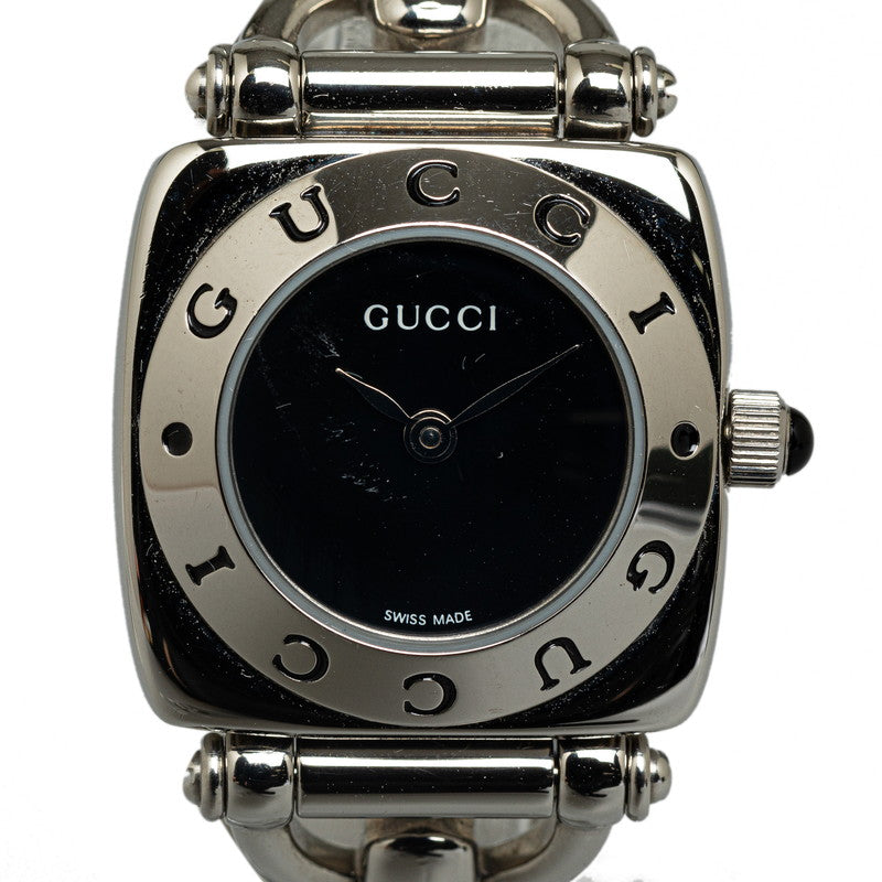 Gucci Horse  Watch 6400L Quartz Black Characterboard Stainless Steel  Gucci