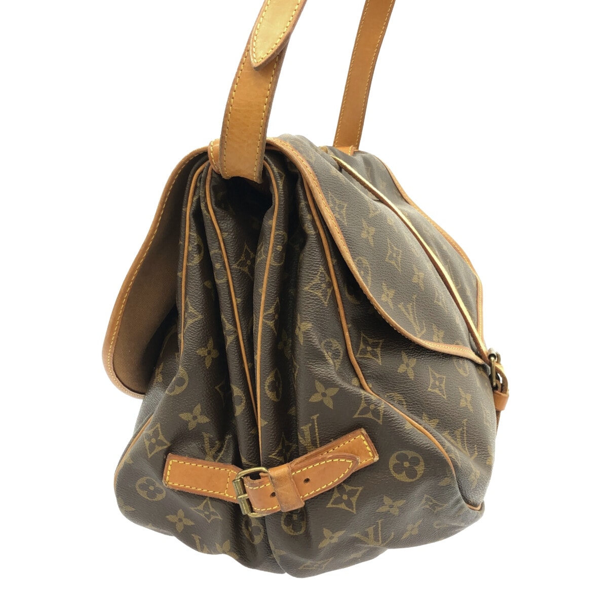 Louis Vuitton Saumur 35  Canvas Shoulder Bag ()