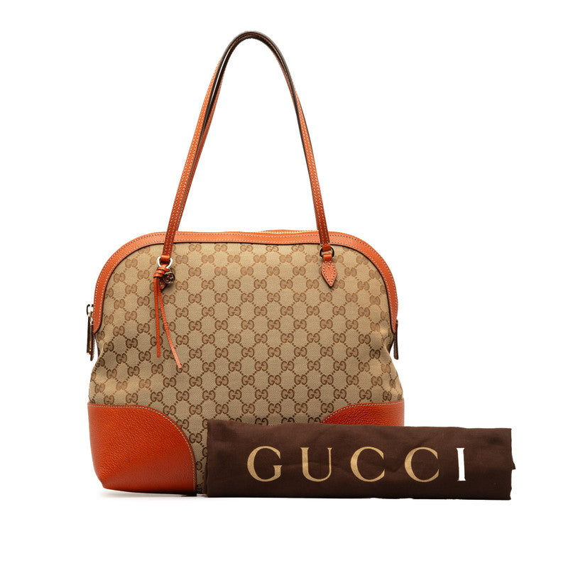 グッチ GGキャンバス ショルダーバッグ 323673 ベージュ オレンジ キャンバス レザー レディース GUCCI 【中古】｜【銀座パリス】 楽天市場店