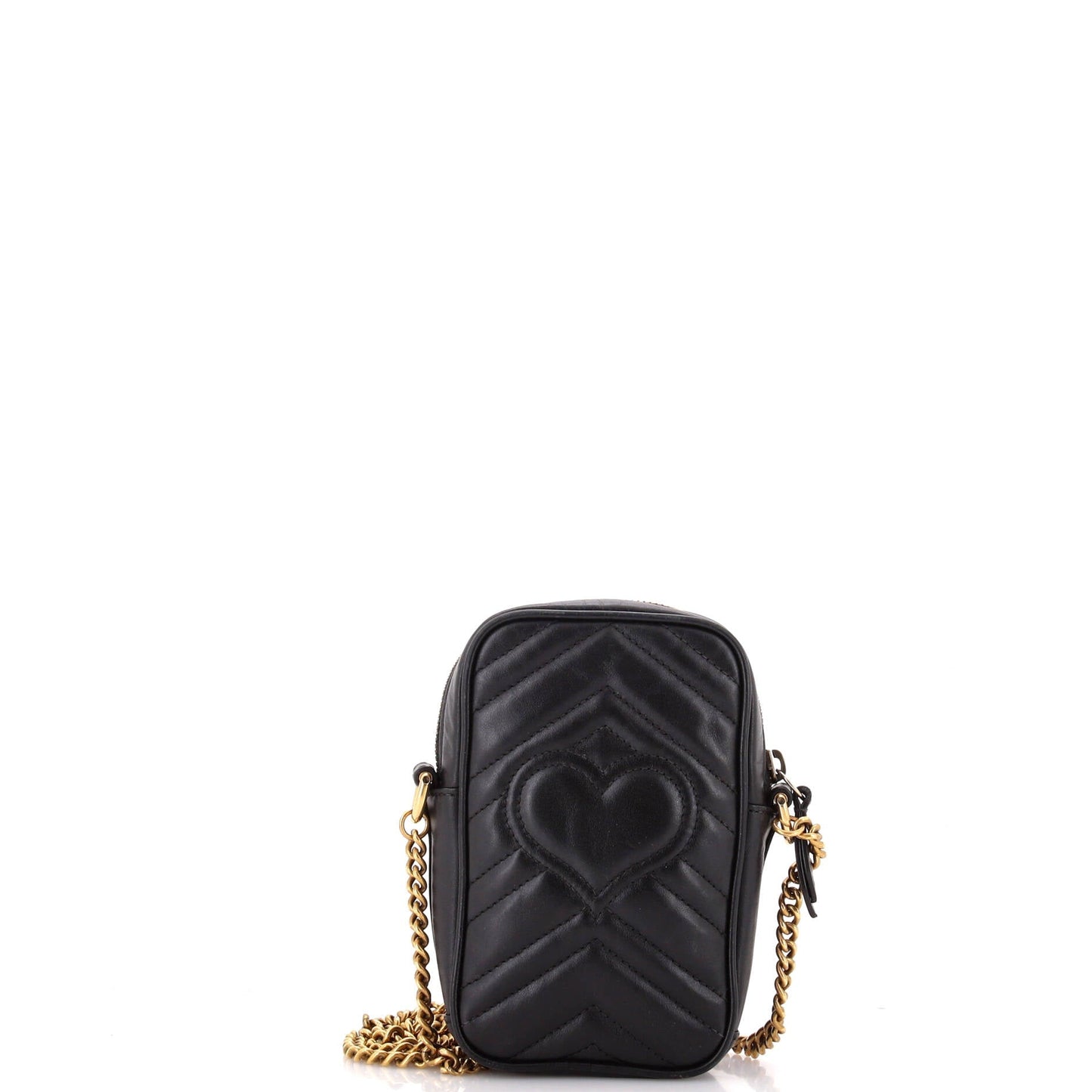 GG Marmont Vertical Phone Crossbody Bag Matelasse Leather Mini