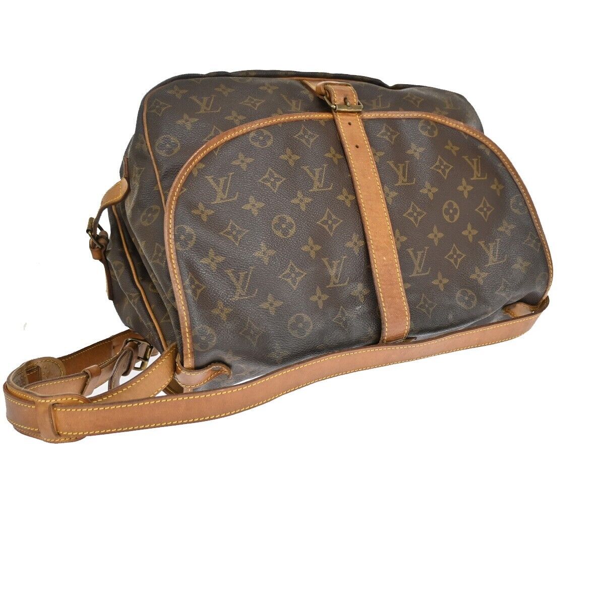 Louis Vuitton Saumur 35  Canvas Shoulder Bag ()