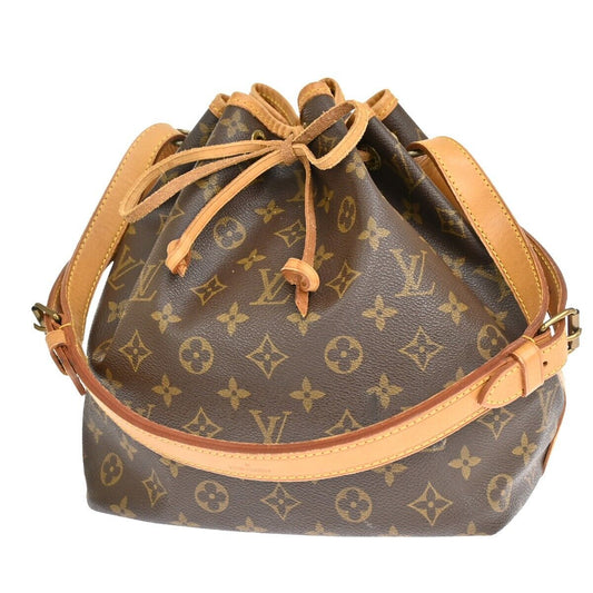 Louis Vuitton Petit Noé  Canvas Shoulder Bag ()