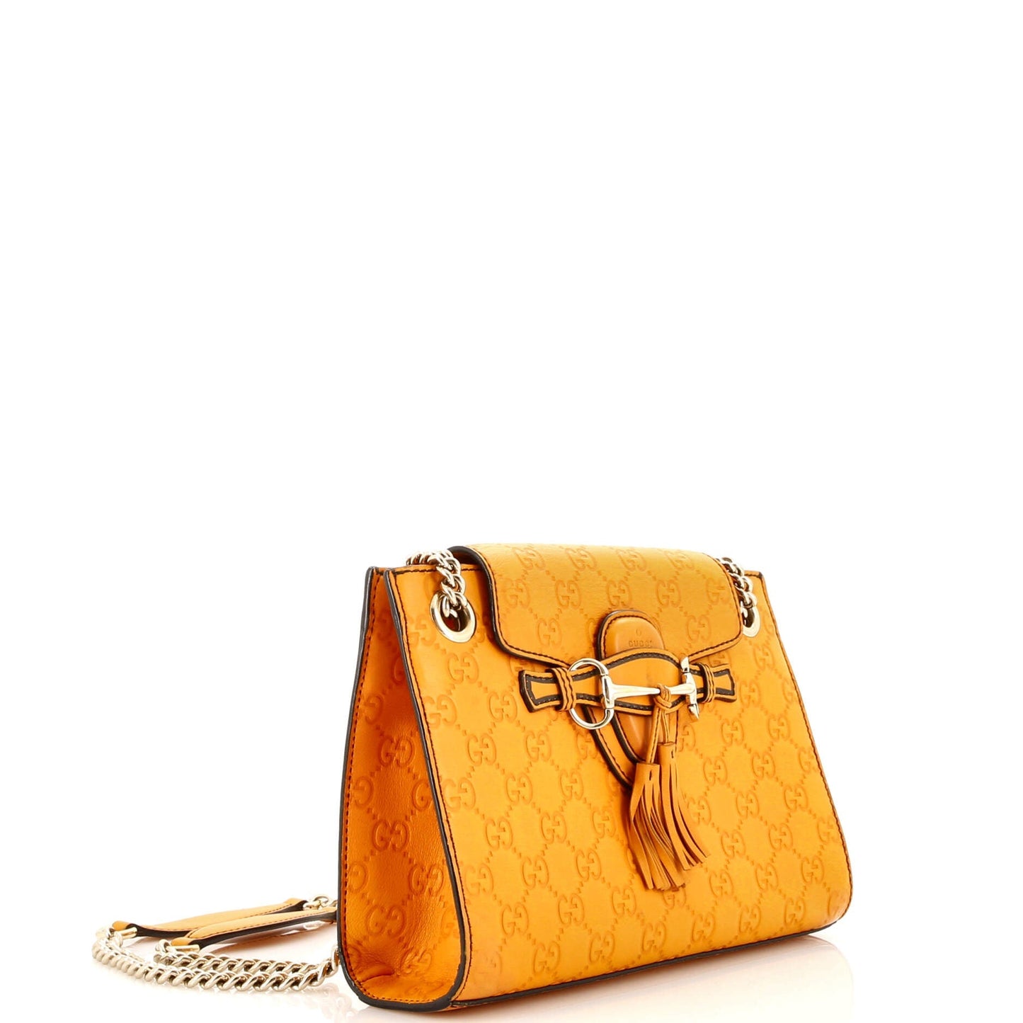 Emily Chain Flap Shoulder Bag Guccissima Leather Small