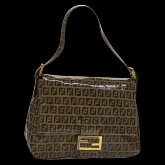 Beige Canvas Fendi Baguette