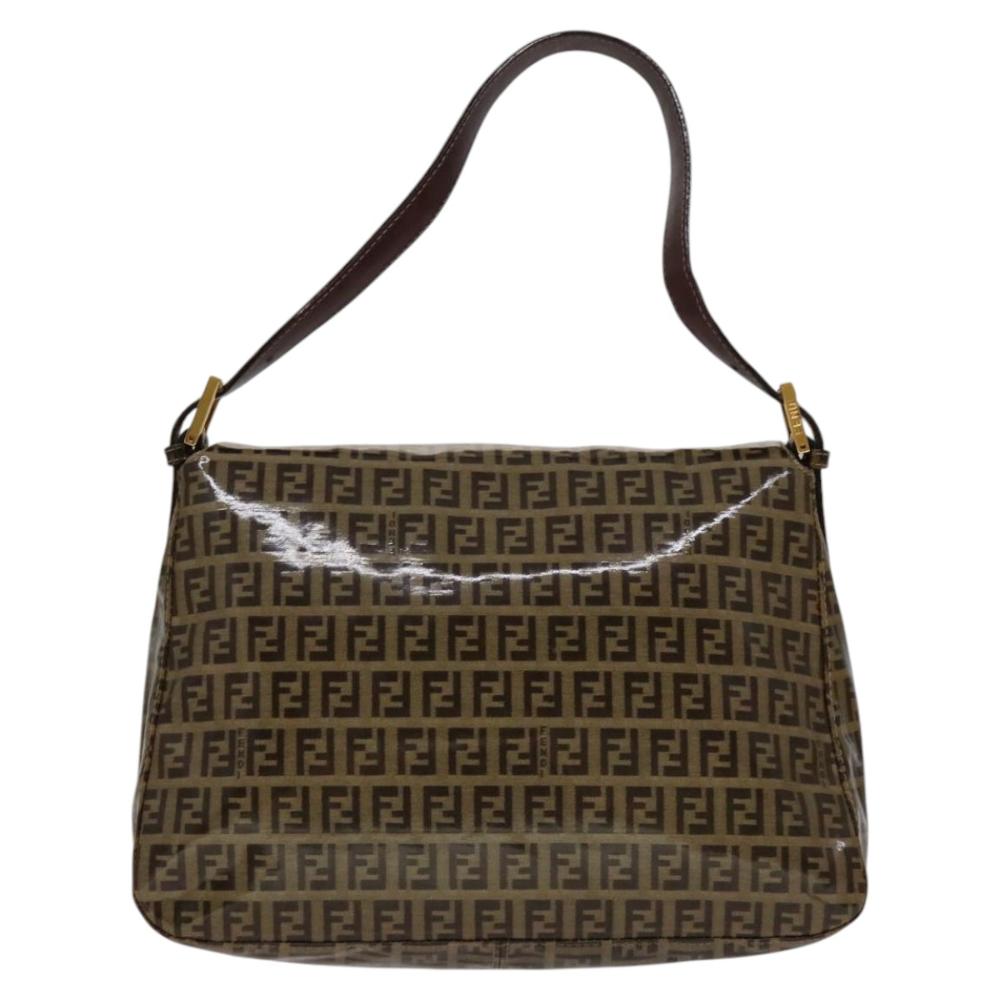 Beige Canvas Fendi Baguette