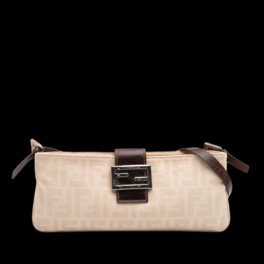 Beige Canvas Fendi Crossbody Bag