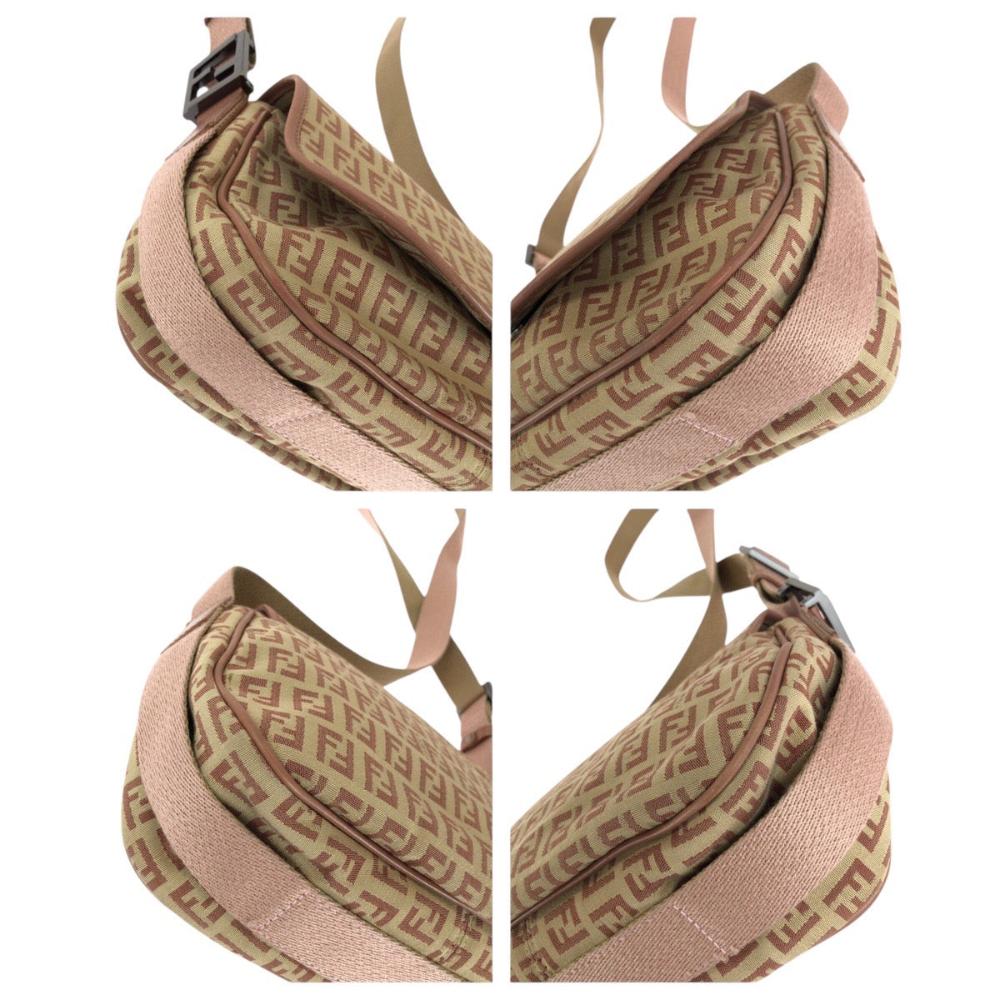 Beige Canvas Fendi Crossbody Bag