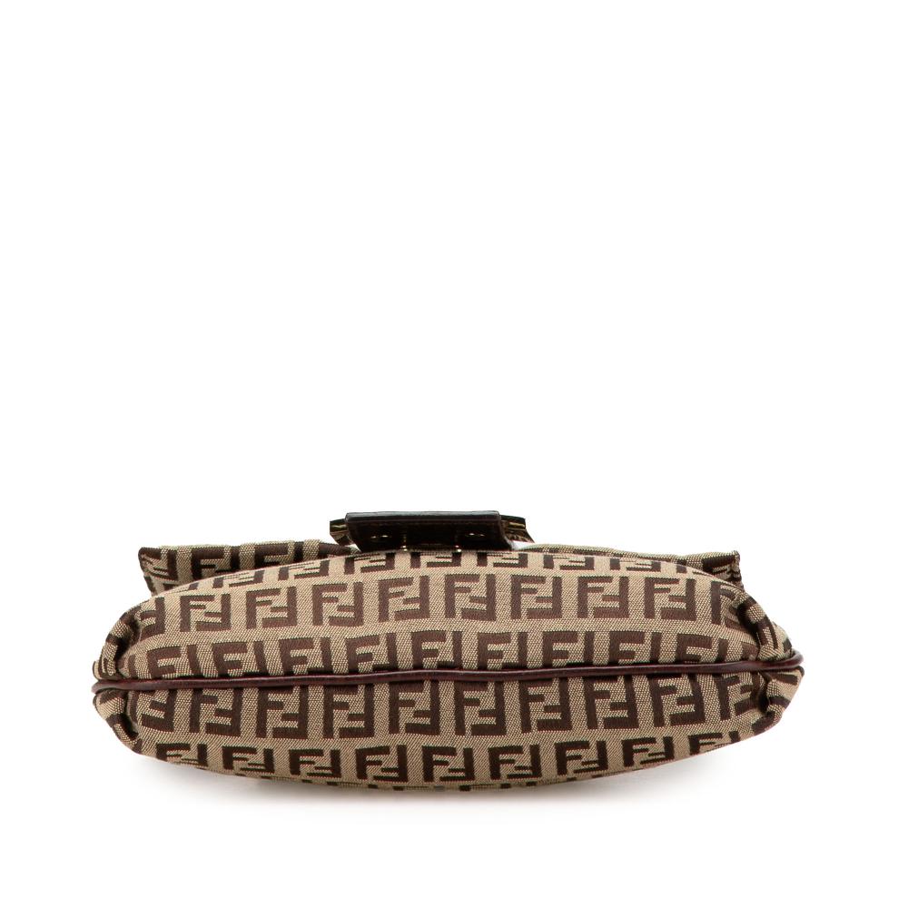 Beige Canvas Fendi Crossbody Bag