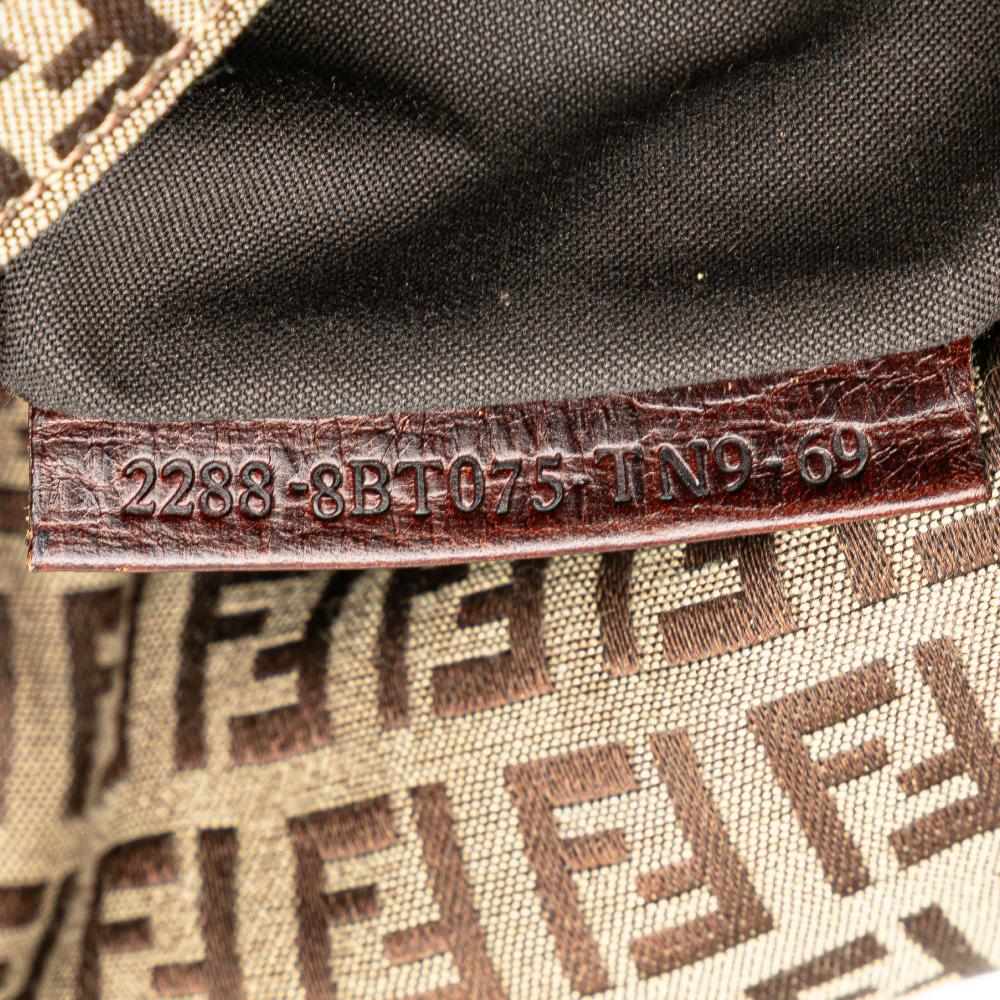 Beige Canvas Fendi Crossbody Bag