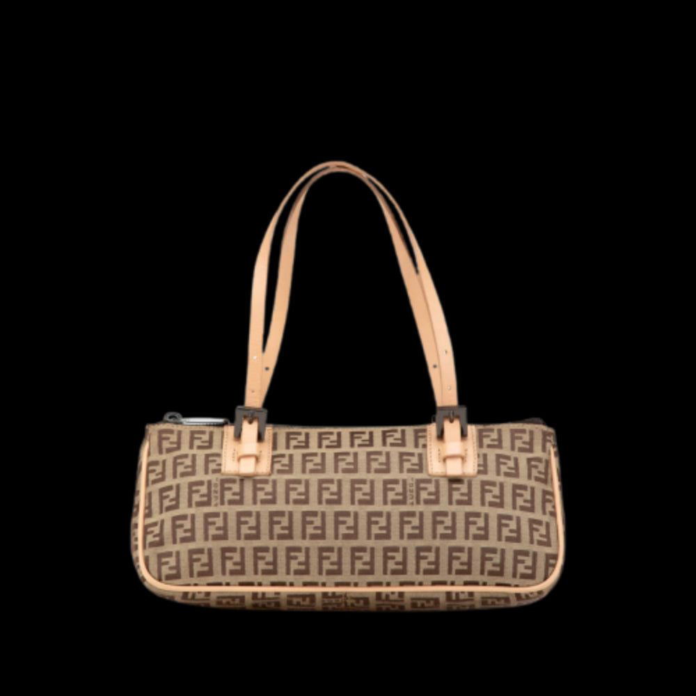Beige Canvas Fendi Handbag