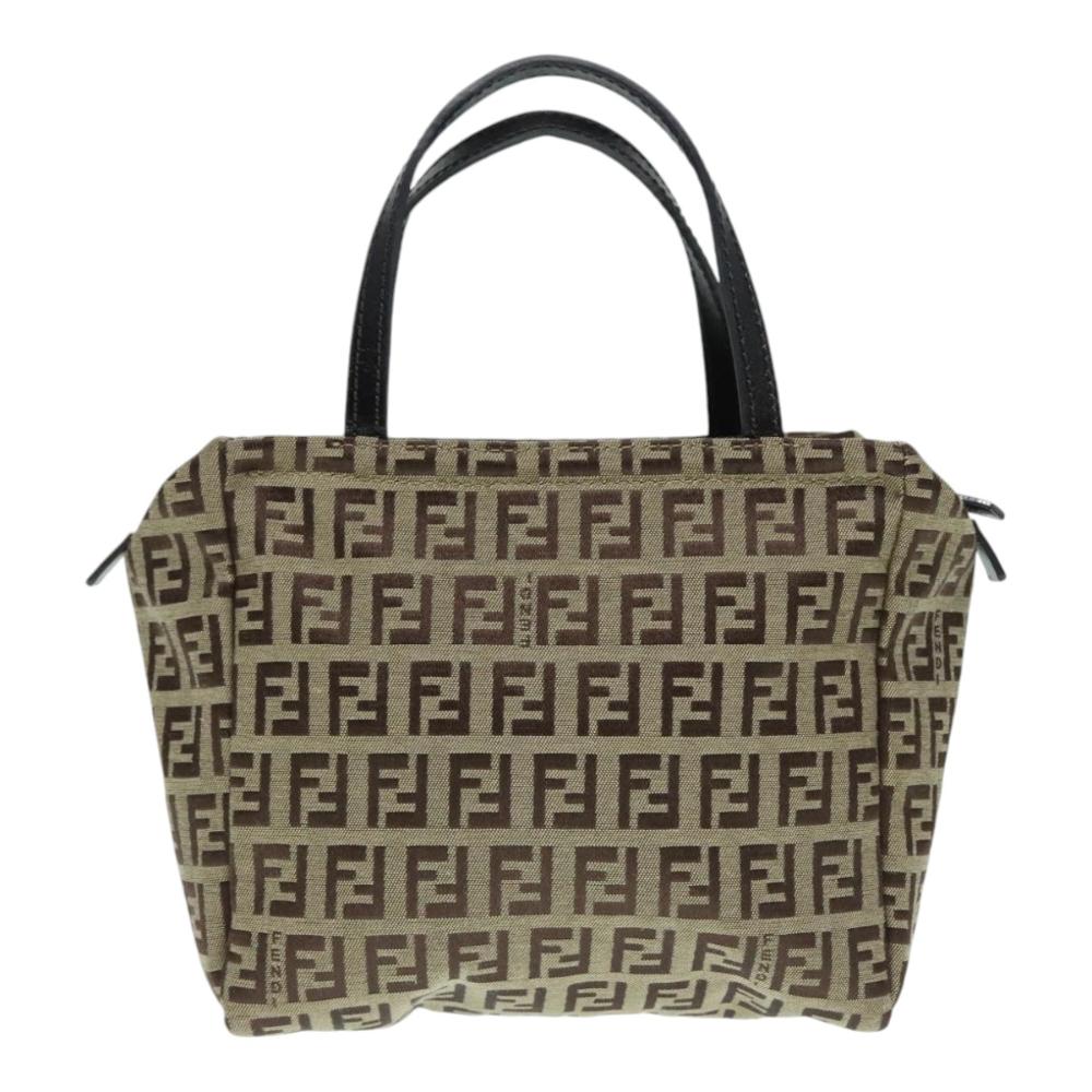 Beige Canvas Fendi Handbag