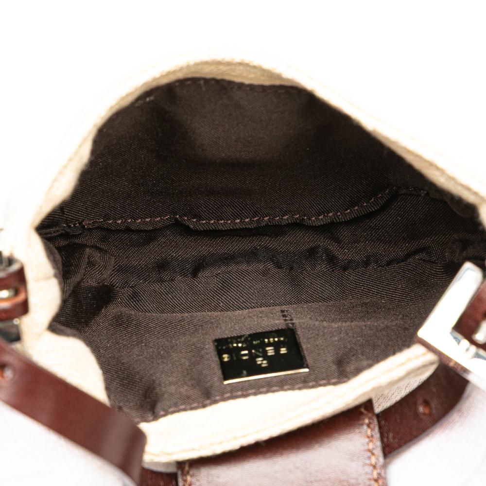 Beige Canvas Fendi Handbag