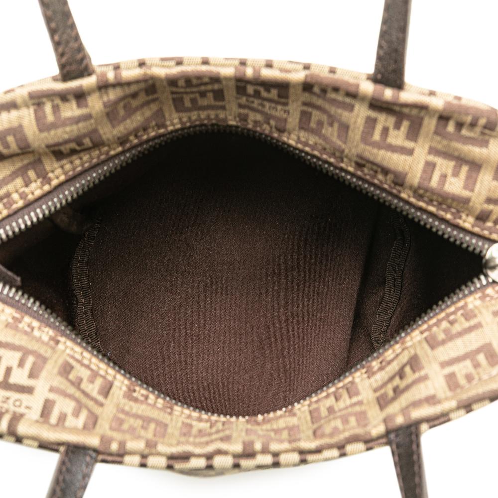 Beige Canvas Fendi Handbag